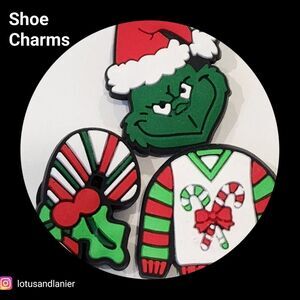Shoe Charms "Grinch" Shoe Charms Set of 3